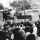 Iranian Students Climb Wall of U.S. Embassy, Tehran, Nov. 1979