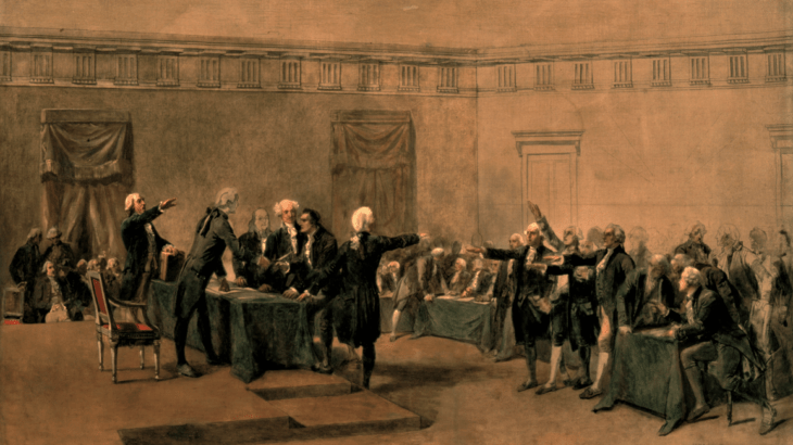 The Declaration of Independence of the United States of America by Armand-Dumaresq (c. 1873) has been hanging in the White House since the late 1980s – Charles Édouard Armand-Dumaresq (1826-1895) – White House Historical Association