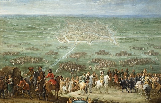 The Surrender of the City of Utrecht on June 30, 1672, to the French king Louis XIV, 1672, Centraal Museum Utrecht, Painting by Lambert de Hondt II