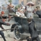 Domenica del Corriere, Italian newspaper, drawing by Achille Beltrame depicting Gavrilo Princip assassination of Archduke Franz Ferdinand of Austria & his wife Sofie, in Sarajevo, Bosnia, June 28, 1914.