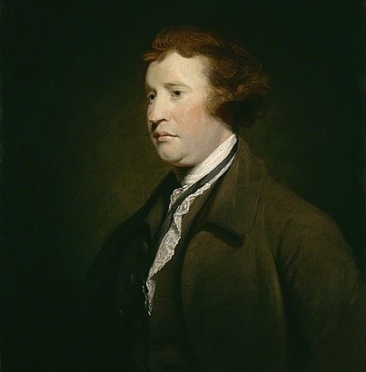 Edmund Burke, 1700s British statesman, economist, philosopher by Joshua Reynolds c1769
