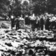 Vinnytsia people searching for relatives among exhumed victims, 1937, a massacre during Stalin’s Great Purge or Great Terror.