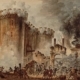 Storming of the Bastille 1789 by Jean-Pierre Houël, French Revolution