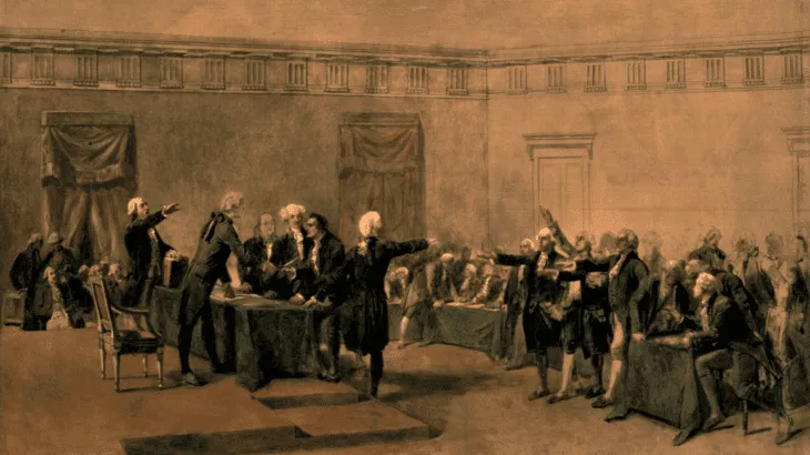 The Declaration of Independence of the United States of America by Armand-Dumaresq (c. 1873) has been hanging in the White House since the late 1980s – Charles Édouard Armand-Dumaresq (1826-1895) – White House Historical Association