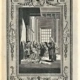 An 18th-century engraving, based on a drawing by Samuel Wale, of the Bill of Rights being presented to William III and Mary II