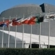 Flags of the member states, UN Headquarters, New York; photo credit: Aotearoa
