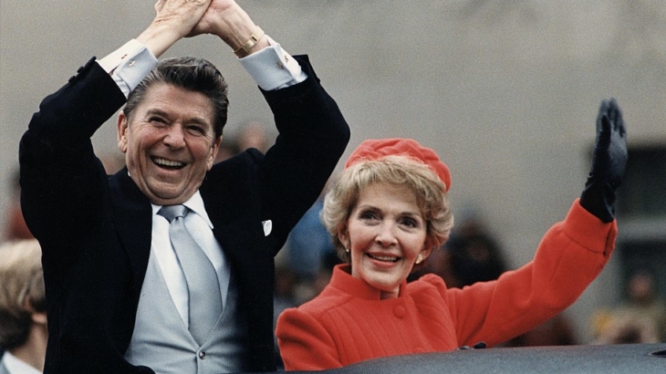 Ronald & Nancy Reagan, Inaugural Parage 1981
