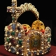 Imperial crown of the Holy Roman Empire, displayed in the Imperial Treasury at the Hofburg, Vienna, Austria