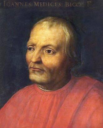 Giovanni di Bicci de' Medici (1360-1429) Italian banker, founder, Medici Bank
