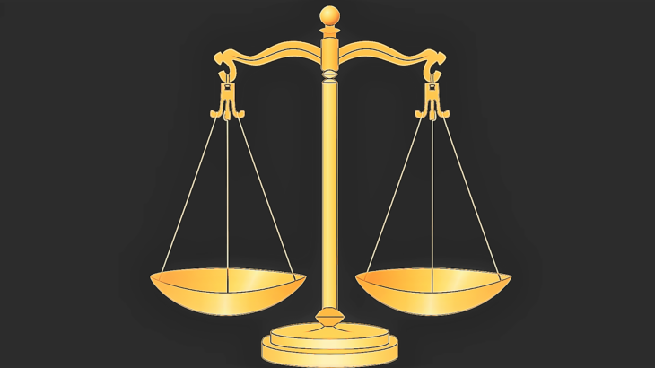 Scales of justice in association with Lady Justice and the presentation of evidence to be carefully weighed.