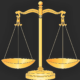 Scales of justice in association with Lady Justice and the presentation of evidence to be carefully weighed.